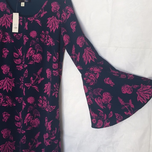 Blue Rain Floral Dress M, NWT - Picture 4 of 4